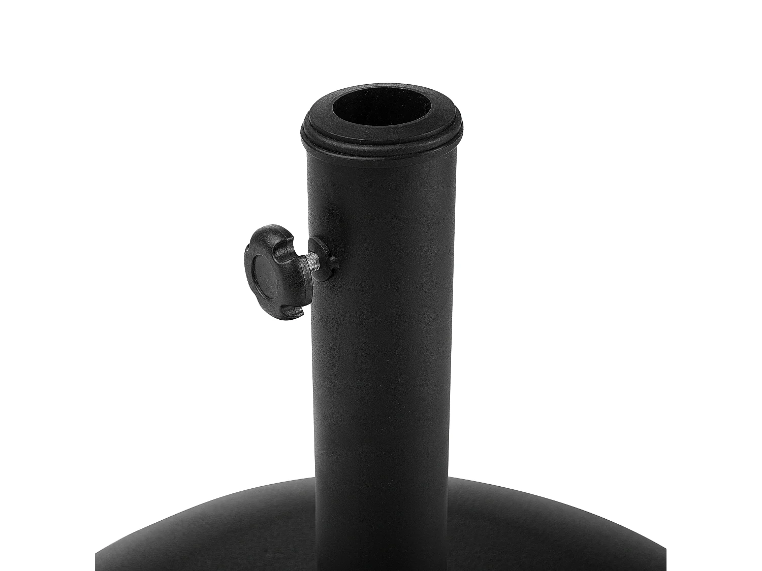 Moderner Sonnenschirmständer rund in Schwarz aus Beton ⌀ 45 cm Canzo