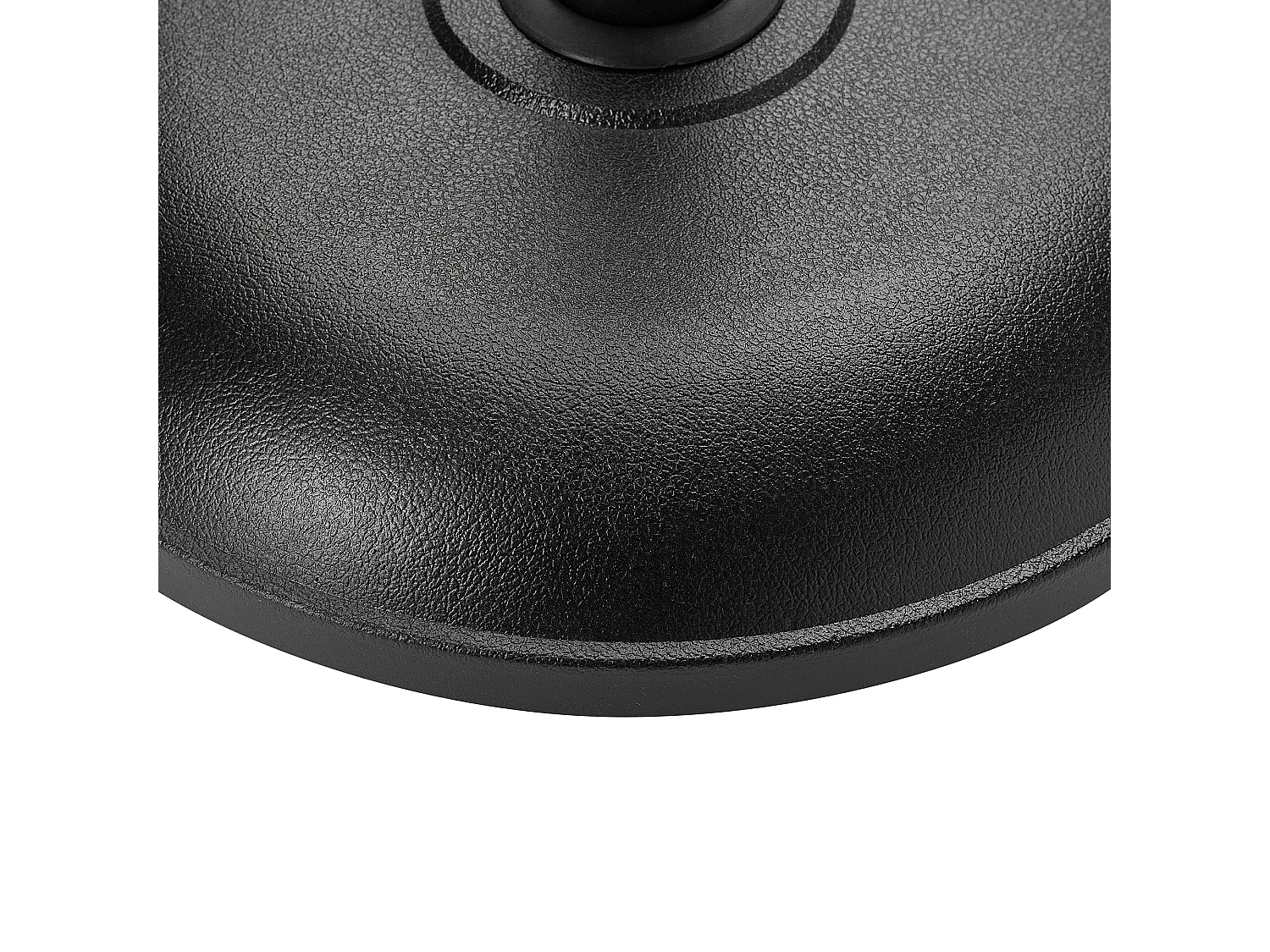 Moderner Sonnenschirmständer rund in Schwarz aus Beton ⌀ 45 cm Canzo