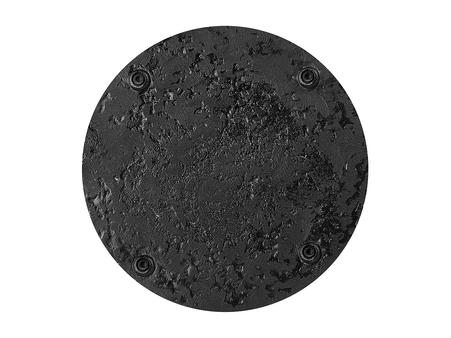 Moderner Sonnenschirmständer rund in Schwarz aus Beton ⌀ 45 cm Canzo