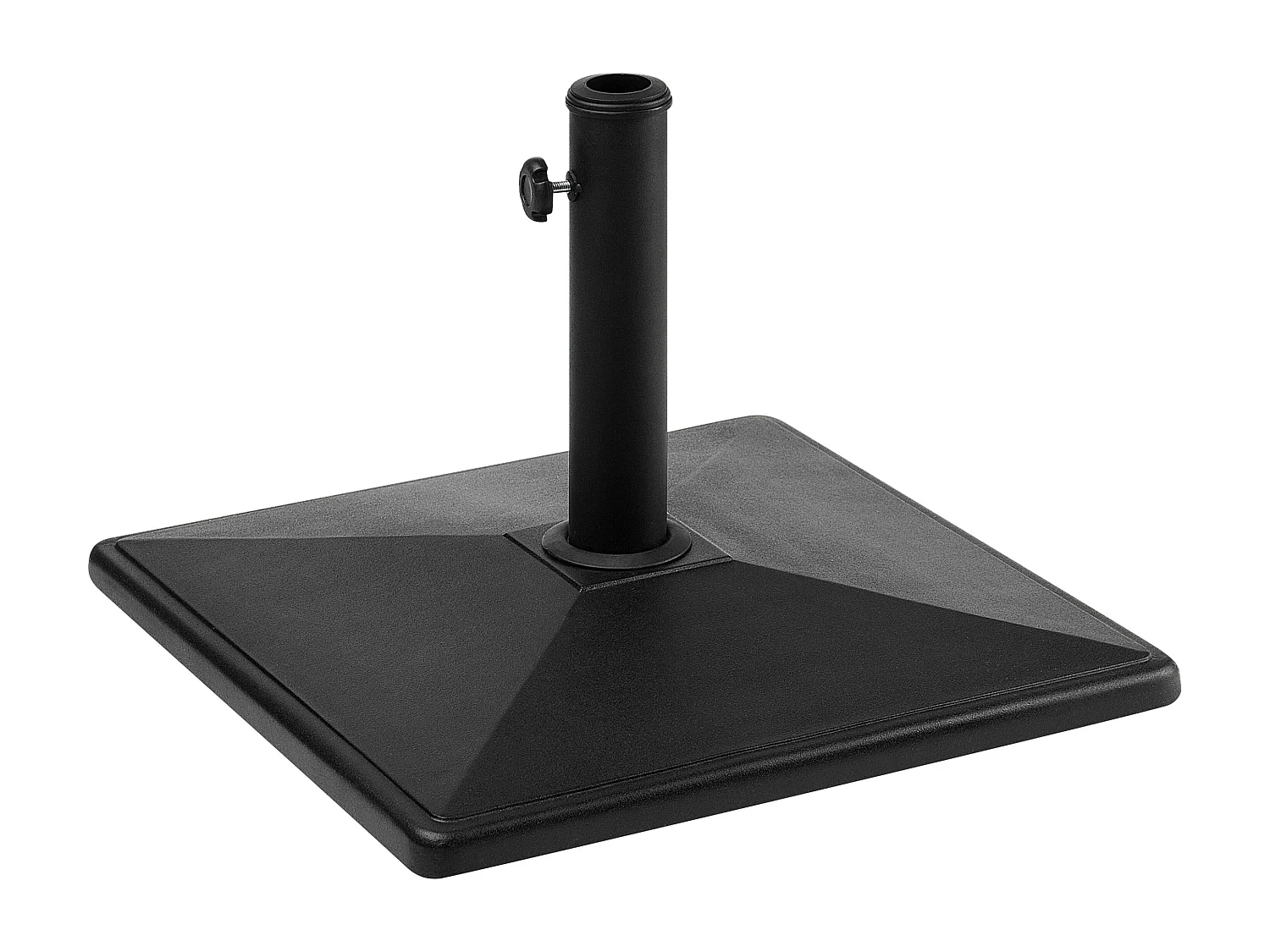 Socle de parasol CERVO Noir Carré 25 kg