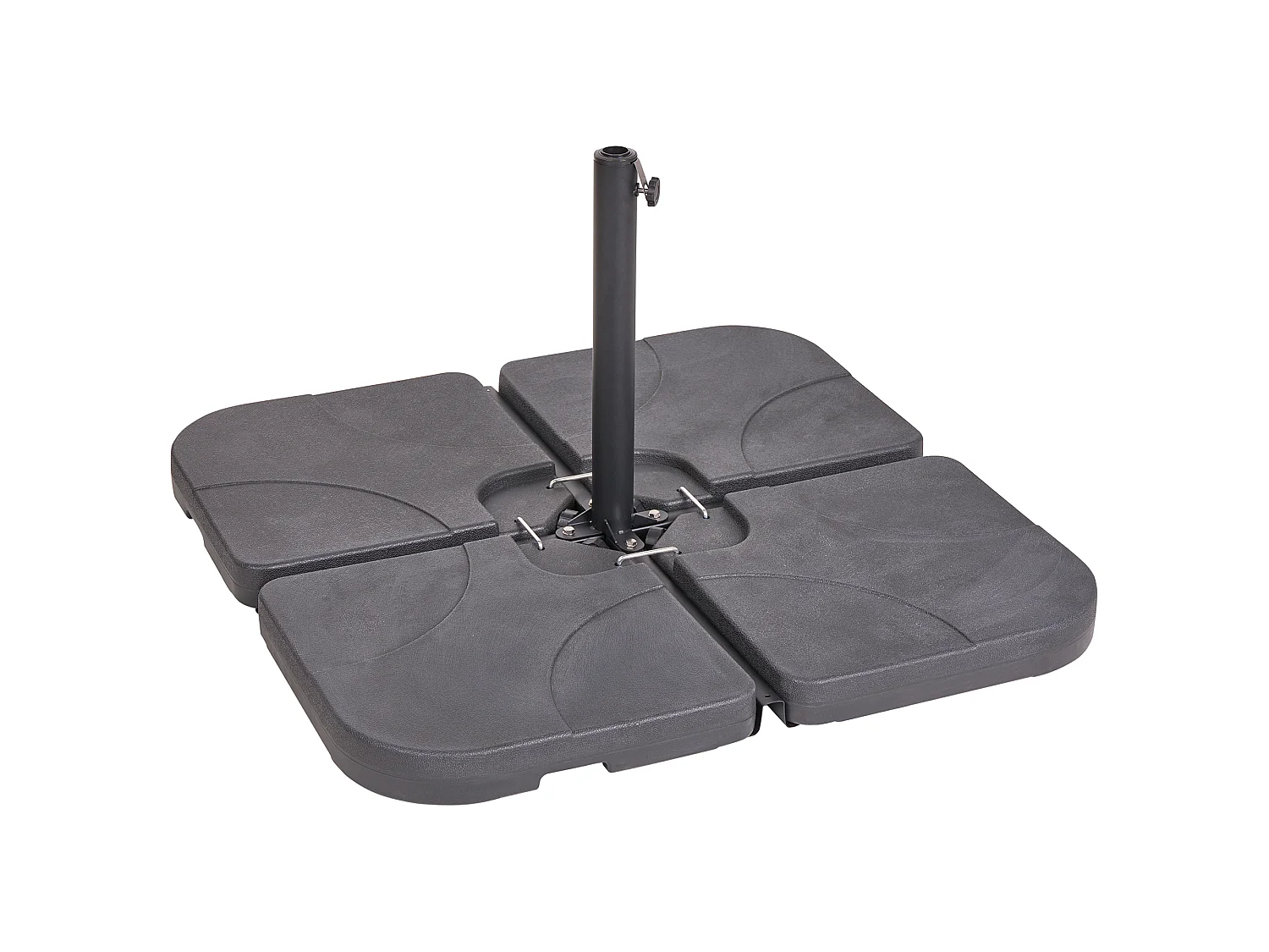 Socle de parasol CARIA Noir Carré 9 kg