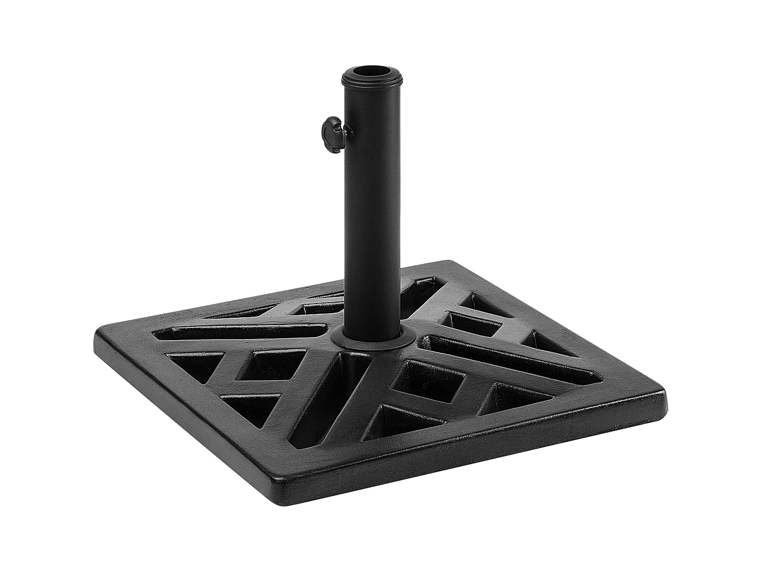 Parasolvoet CHIETI Zwart Vierkant 17 kg