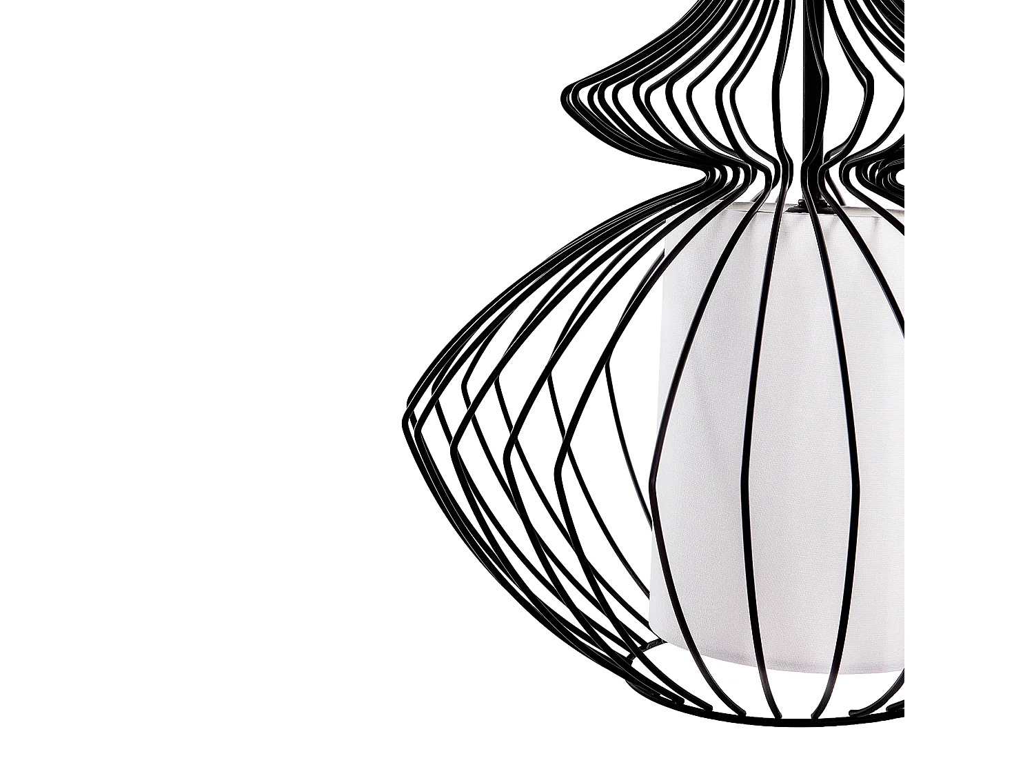 Lampe suspension KOLVA Métal Noir