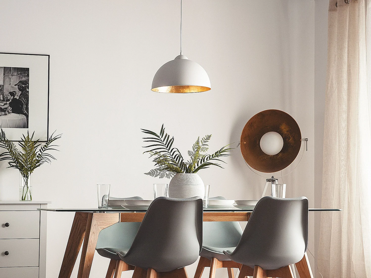 Lampa wisząca CETINA Metal Biały