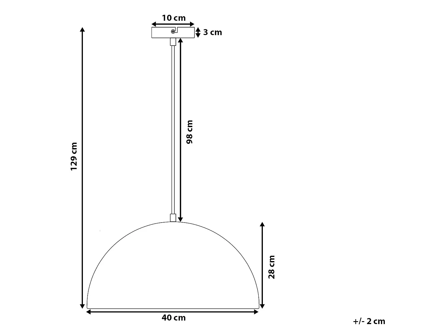 Pendant Lamp CETINA Metal White