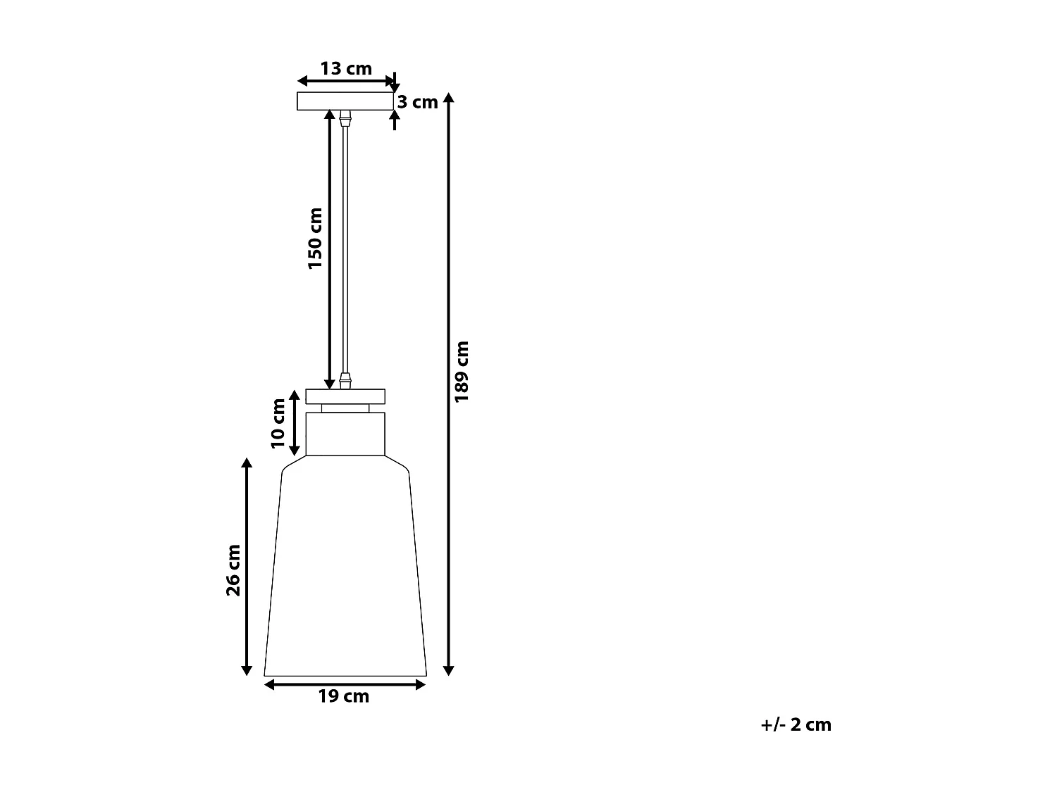 Lampe suspension NEVA Métal Blanc