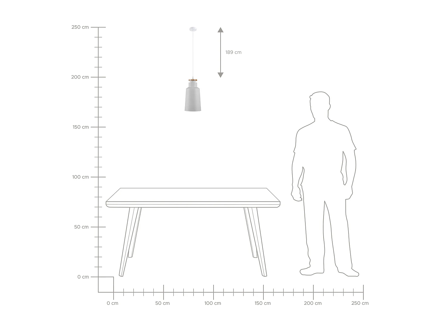 Lampe suspension NEVA Métal Blanc