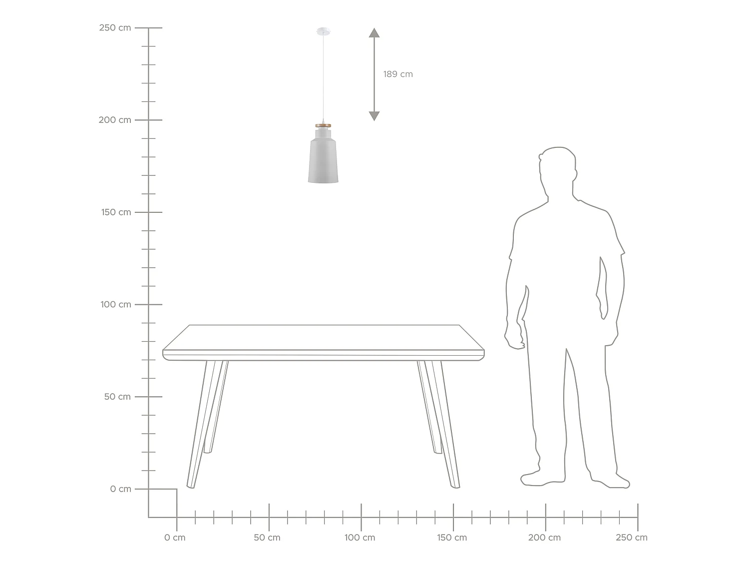 Hanglamp NEVA Metaal Wit