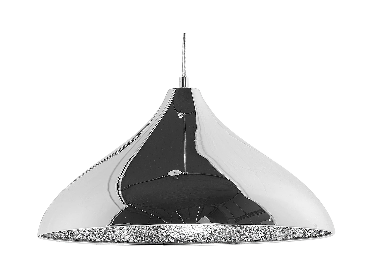 Lampe suspension ISKAR Métal Argenté