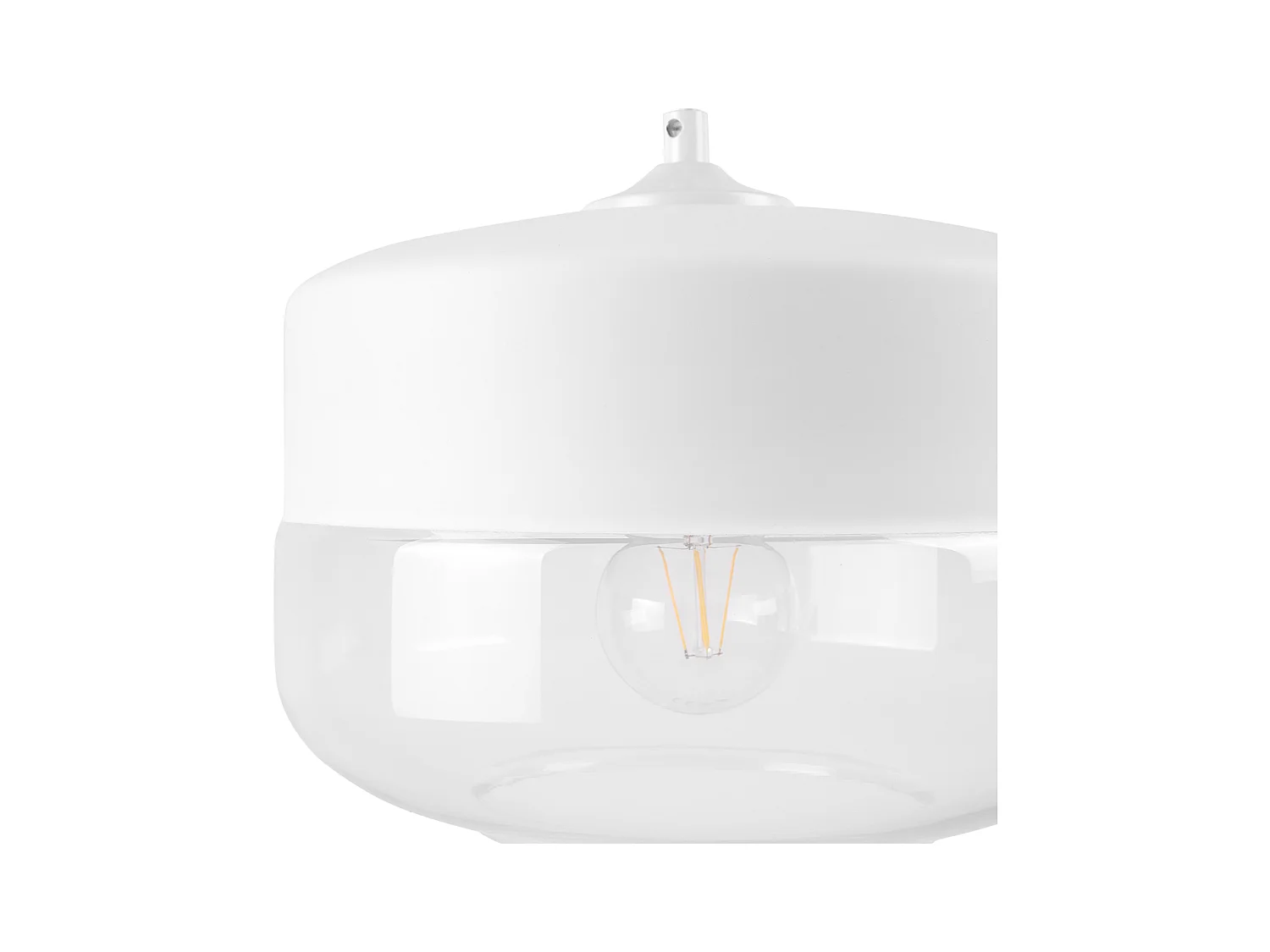 Lampe suspension MURRAY Verre Blanc