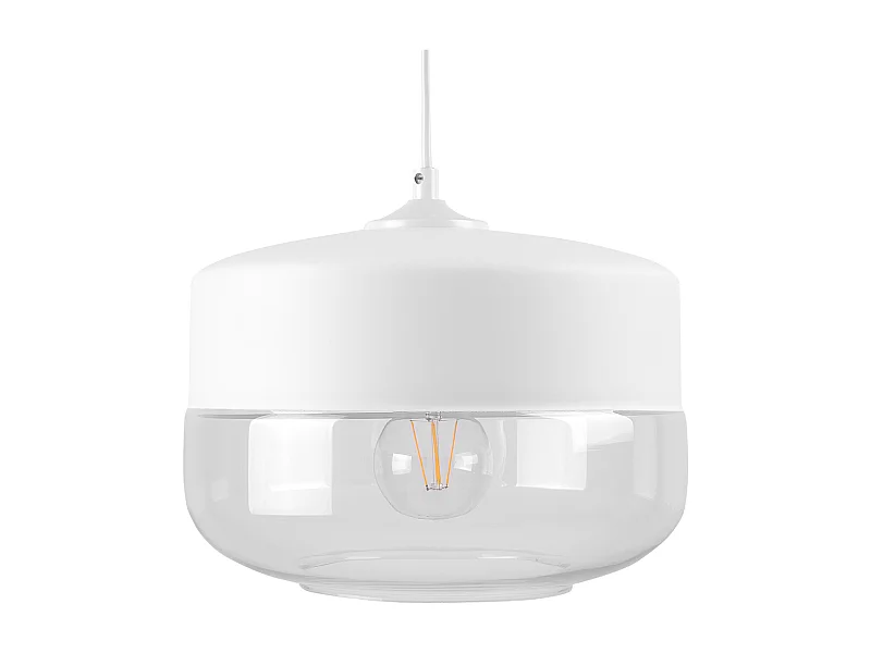 Lampe suspension MURRAY Verre Blanc