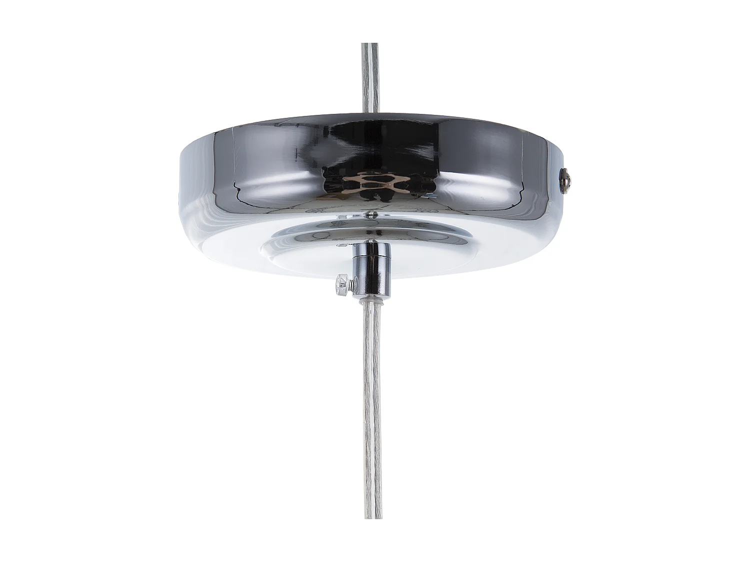 Lampe suspension TENNA Cristal Argenté