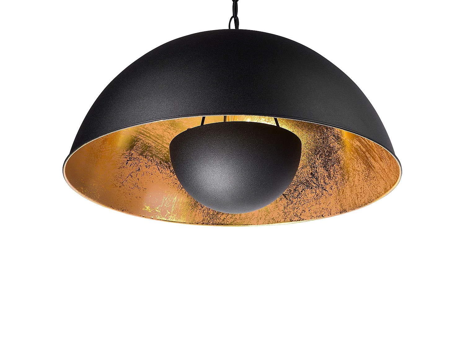 Lampe suspension THAMES Métal Noir