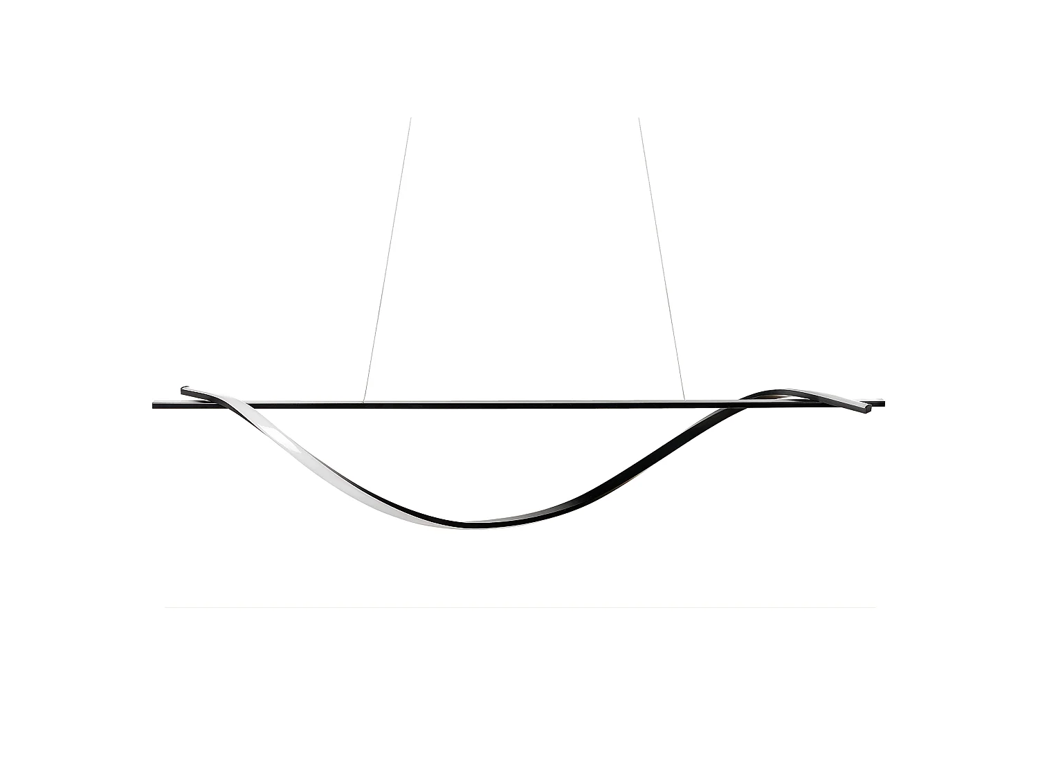 Lampe LED suspendue BODRI Métal Noir