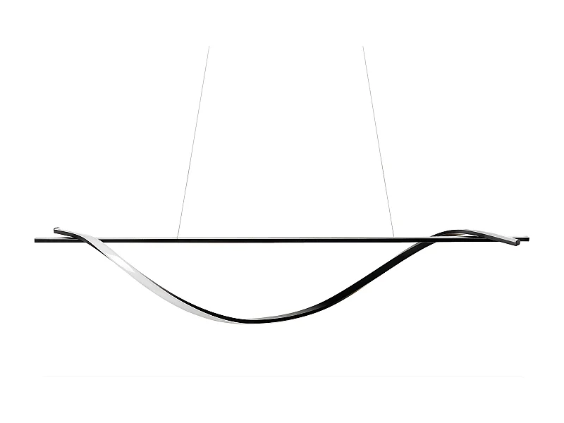 Candeeiro LED suspenso BODRI Metal Preto