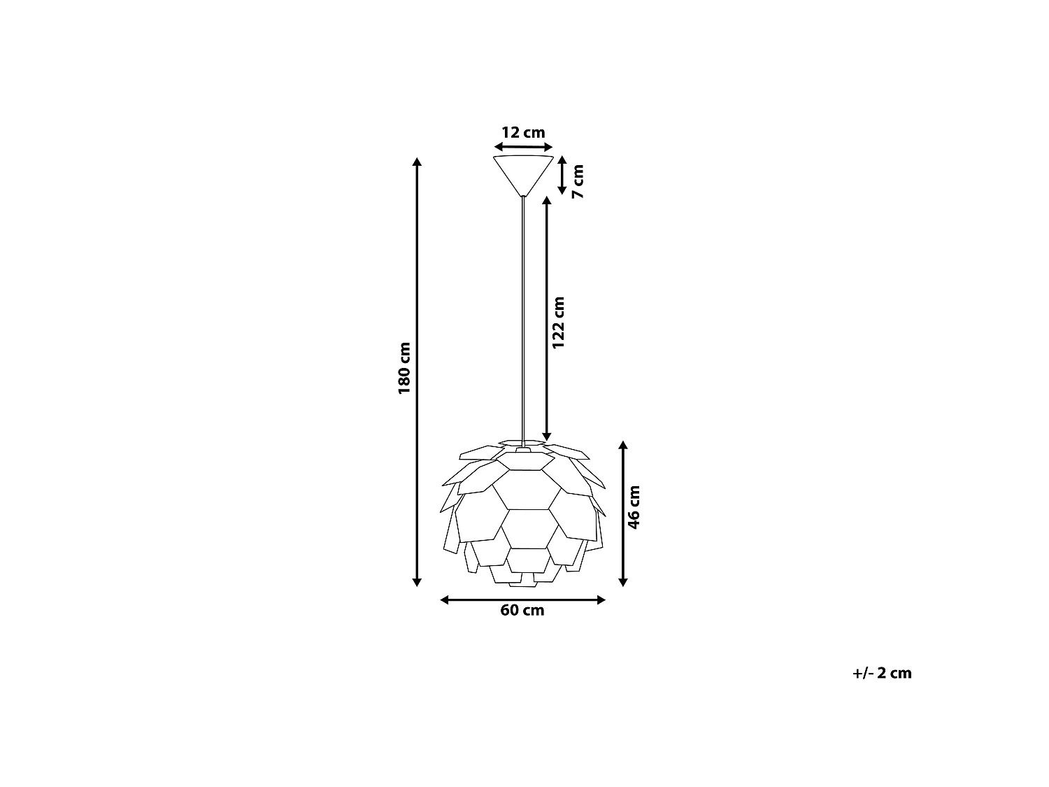 Lampe suspension SEGRE L Noir