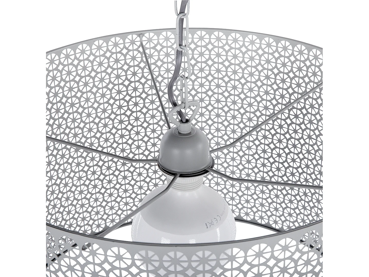 Hängelampe MEZEN Metall Grau