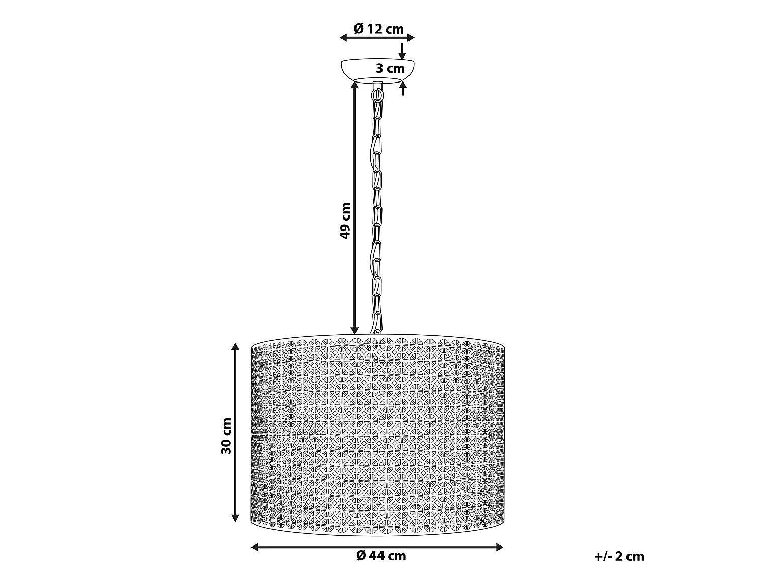 Lampe suspension MEZEN Métal Gris