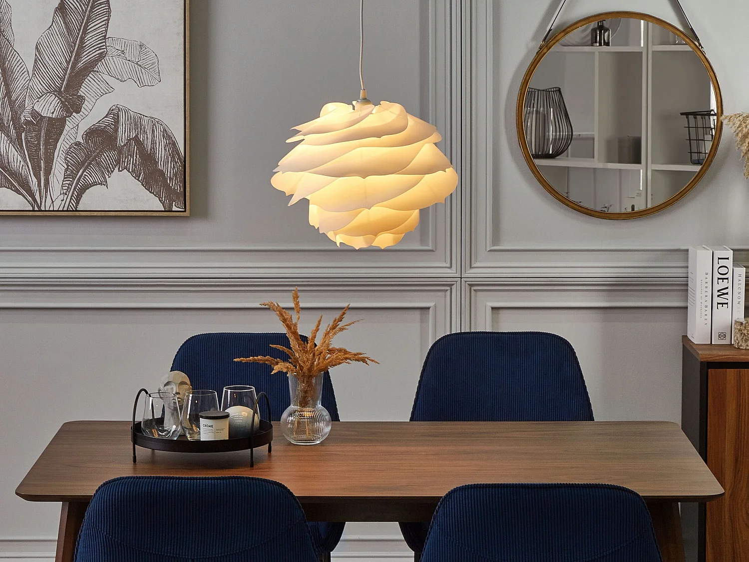 Hängelampe NILE Weiss