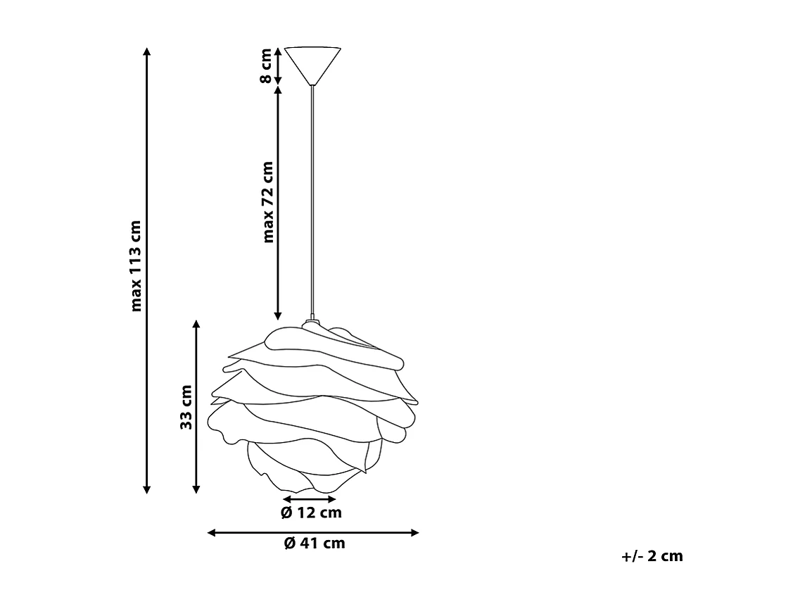 Hängelampe NILE Weiss