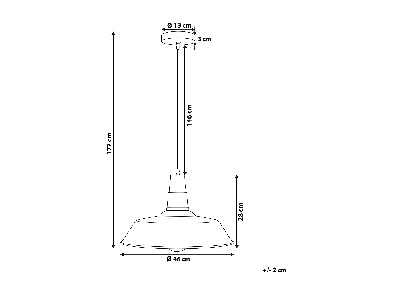 Lampe suspension BAYOU Métal Blanc