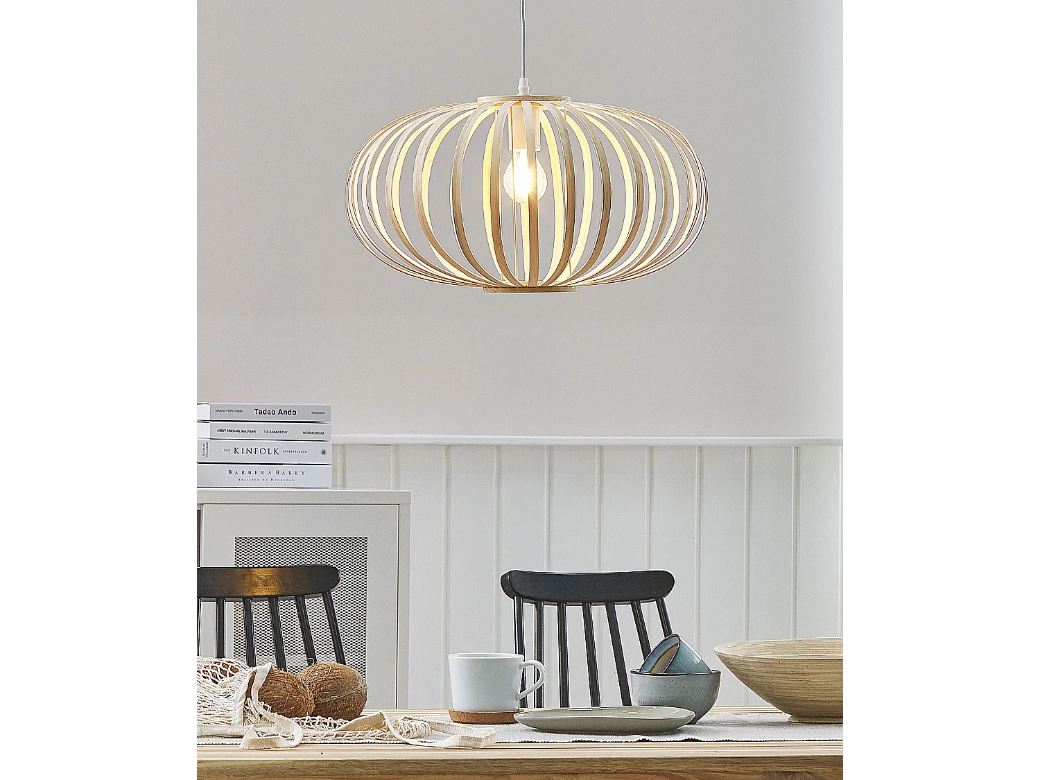 Hanglamp HAVEL Bamboehout Lichtbruin