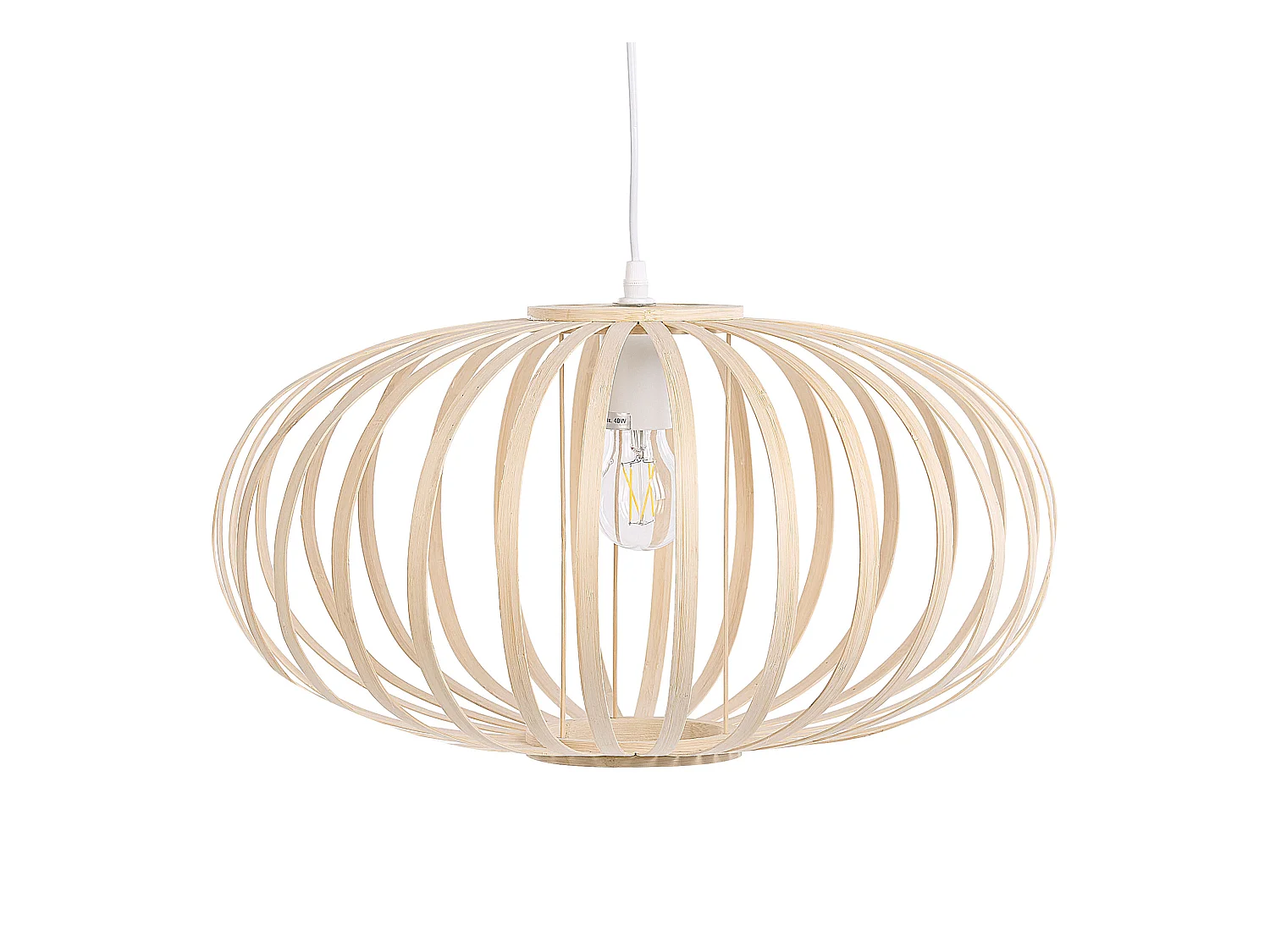Lampe suspension HAVEL Bambou Marron clair