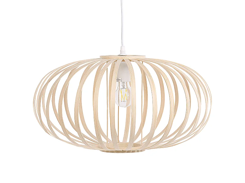 Lampe suspension HAVEL Bambou Marron clair