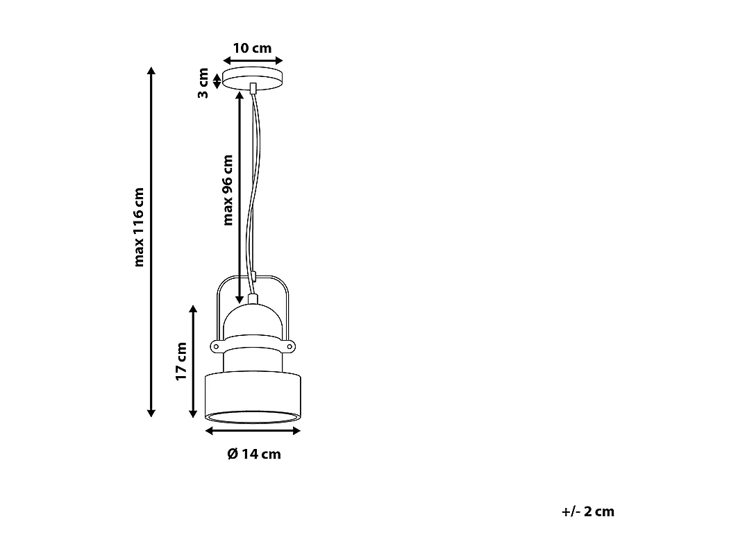 Candeeiro suspenso VERDE Betão Cinzento