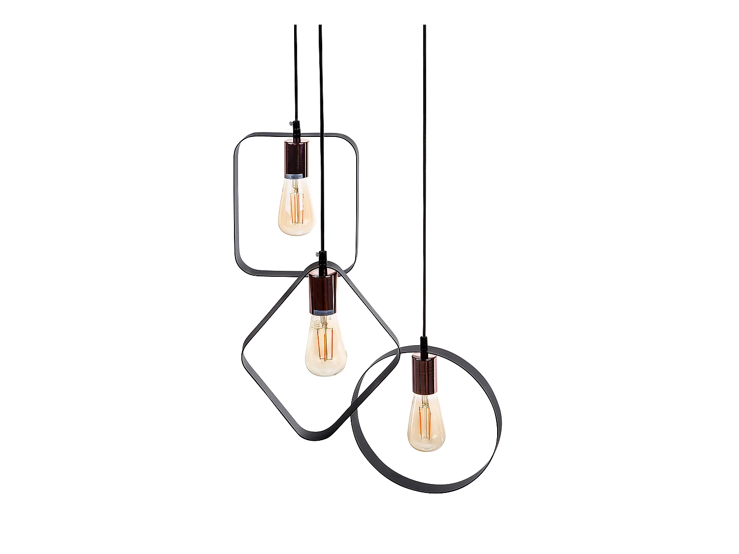 Lampe suspension VOMANO Métal Noir