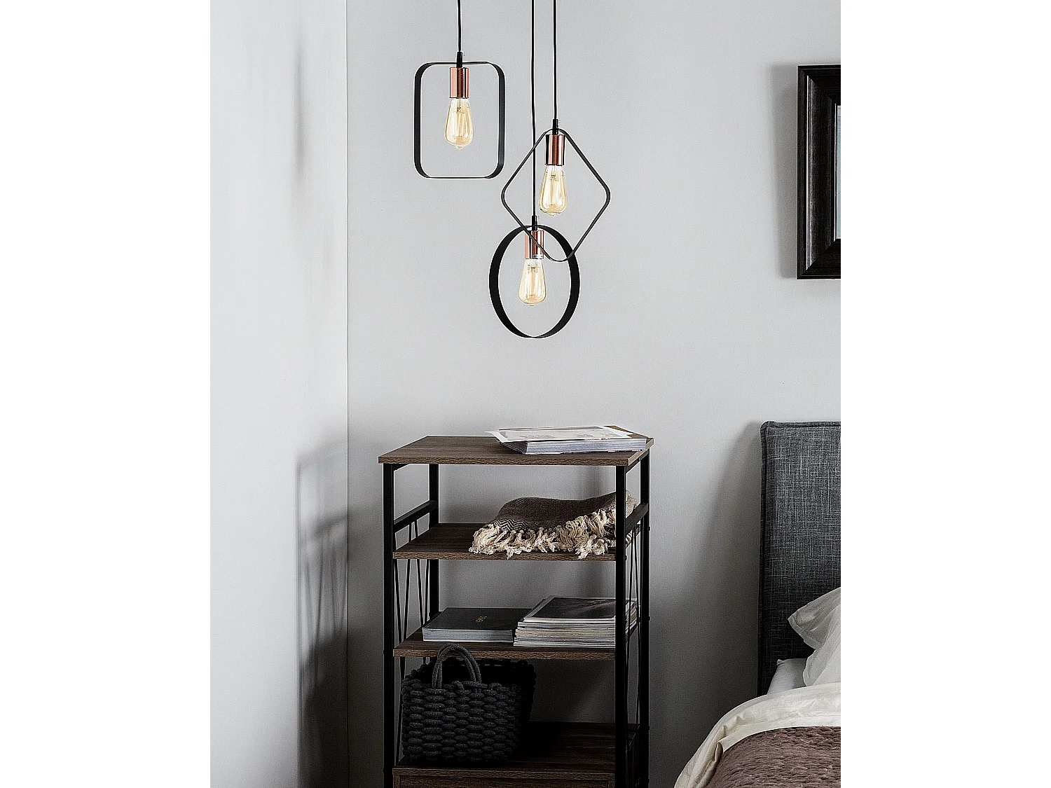 Lampe suspension VOMANO Métal Noir