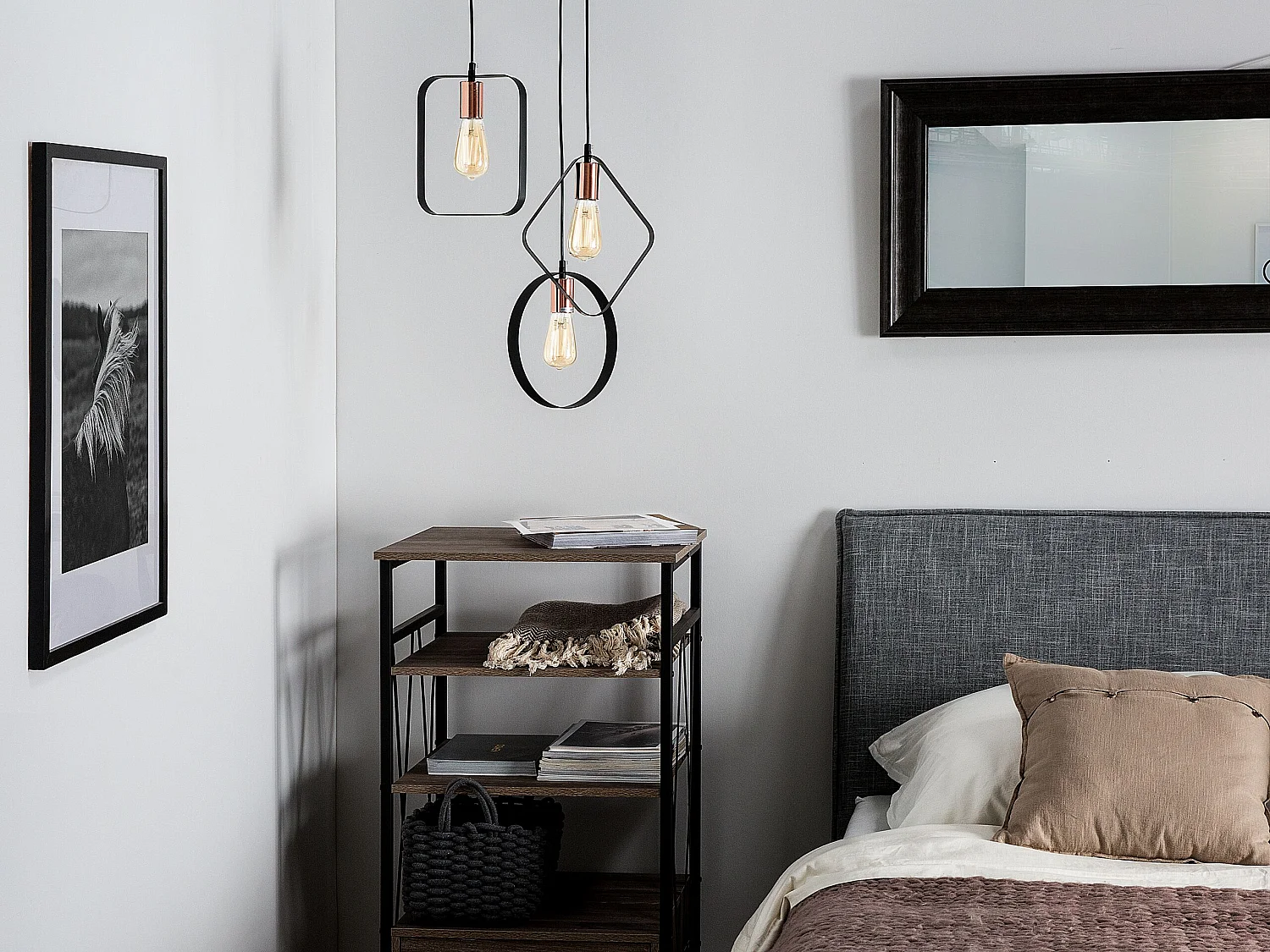 Lampe suspension VOMANO Métal Noir