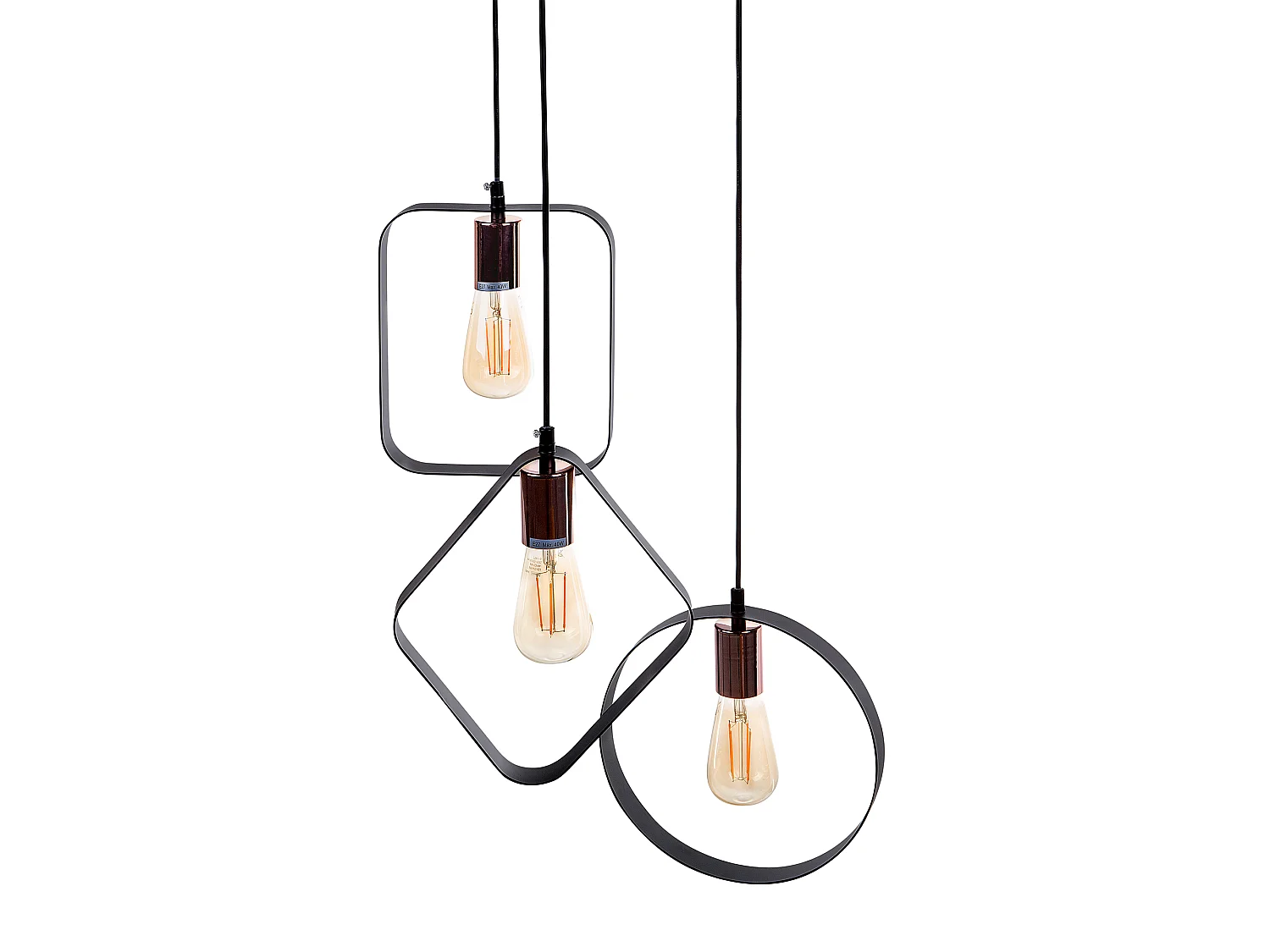 Lampadario VOMANO Metallo Nero