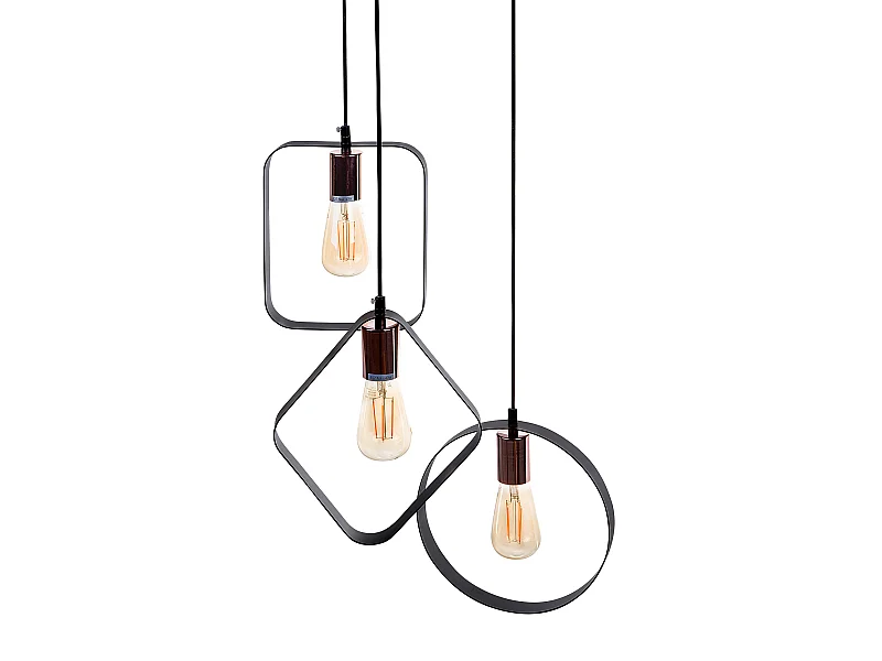 Lámpara colgante VOMANO Metal Negro