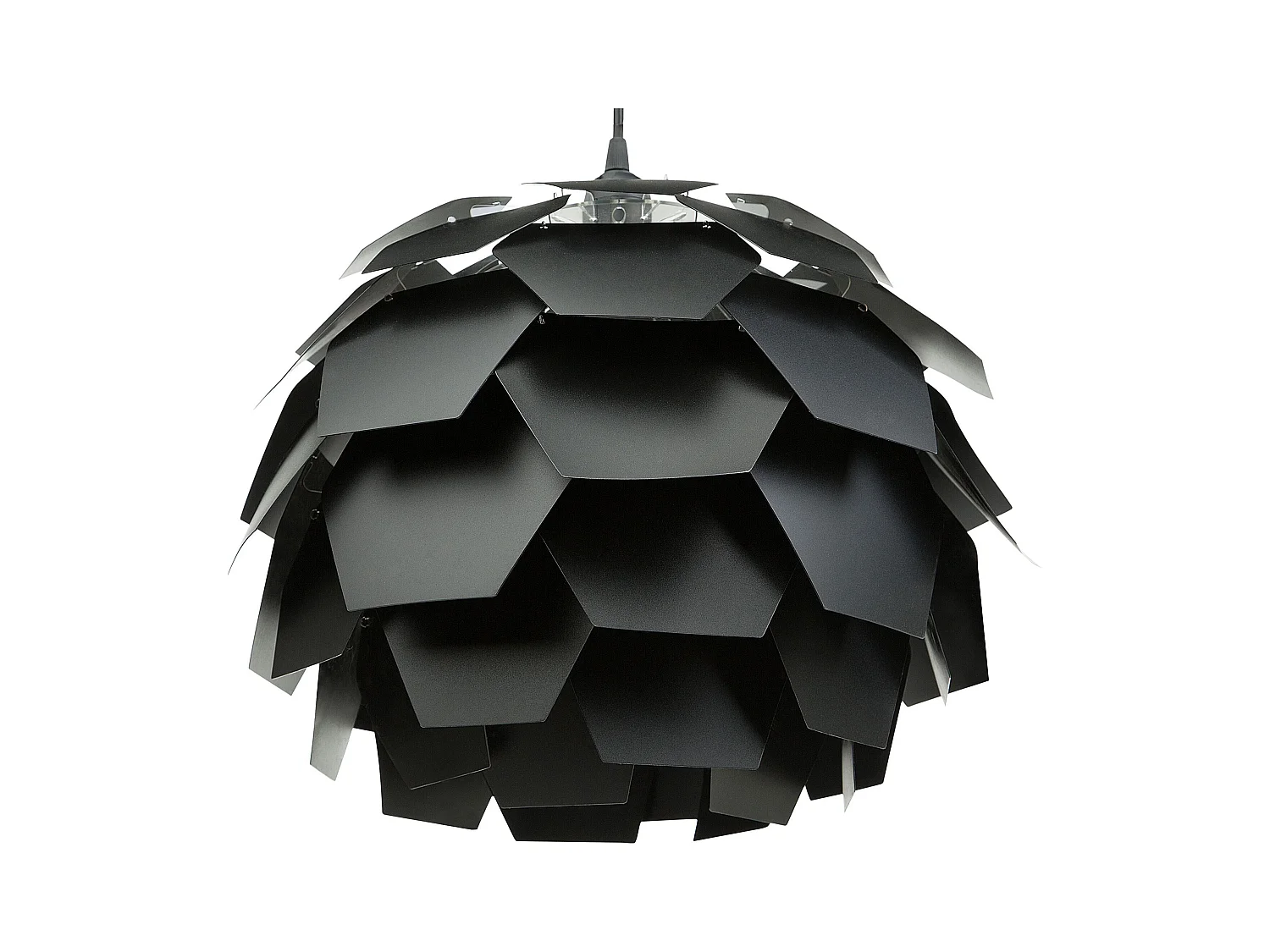 Moderne Hängelampe Blumenform Kunststoff schwarz Segre klein