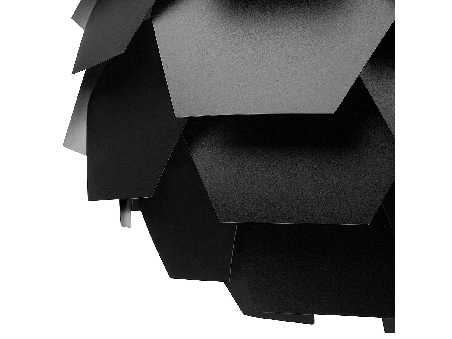 Moderne Hängelampe Blumenform Kunststoff schwarz Segre klein