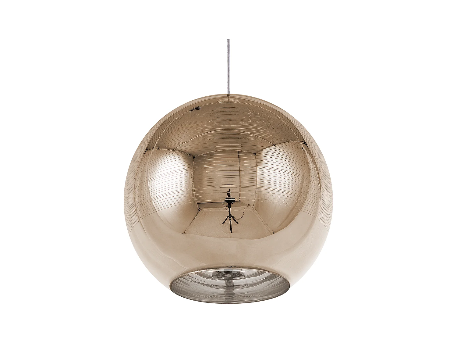 Lampe suspension ASARO Verre Doré