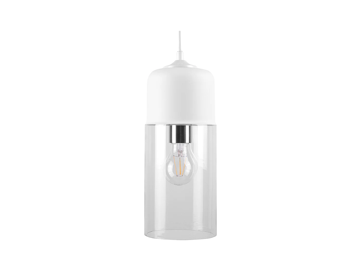 Lampadario PURUS Vetro Bianco