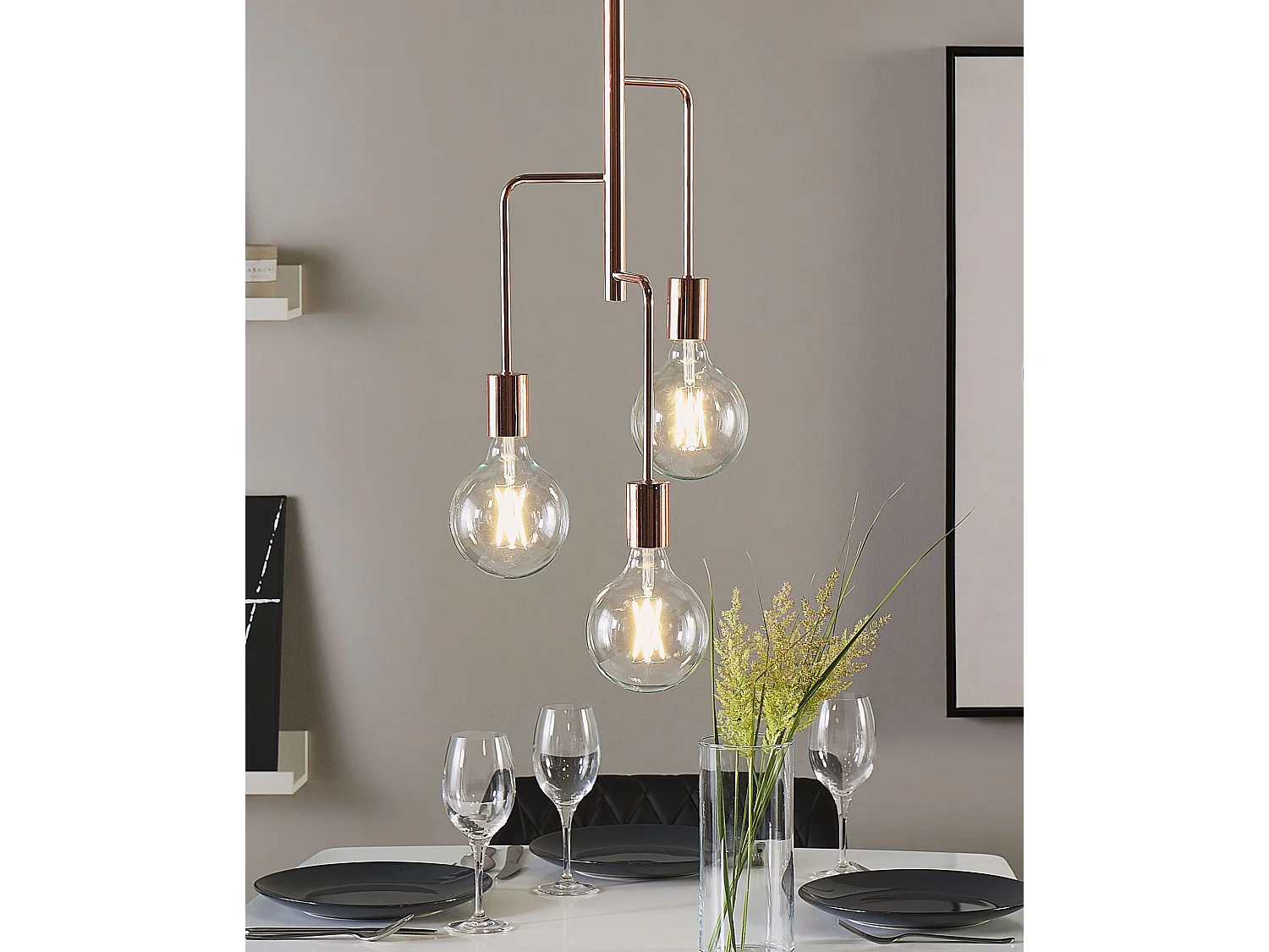 Lampe suspension BOGNA Métal Cuivré