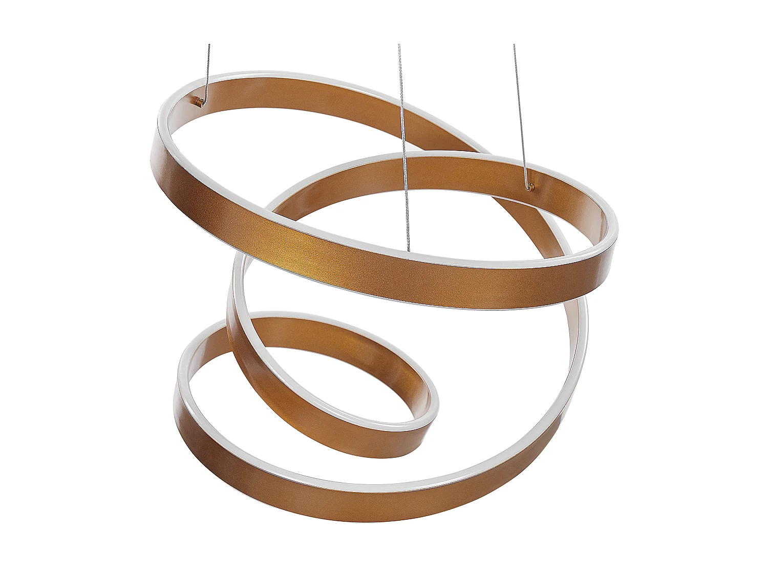 Candeeiro LED suspenso WANLI Metal Dourado