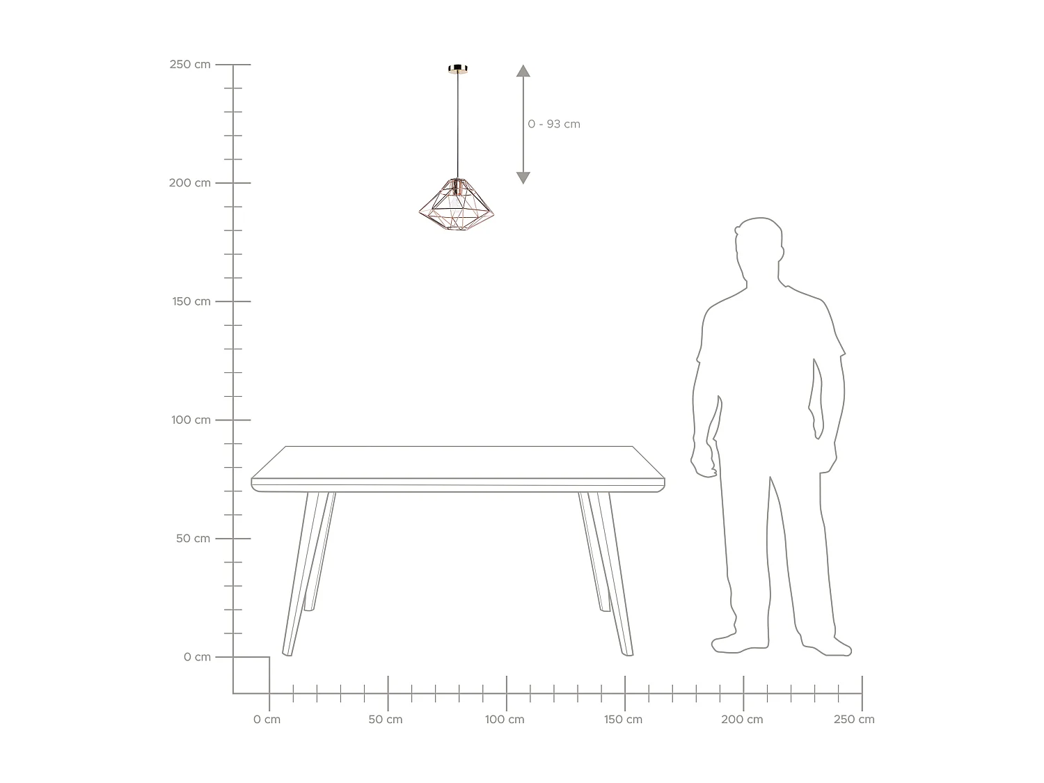 Lampe suspension GUAM Métal Cuivré