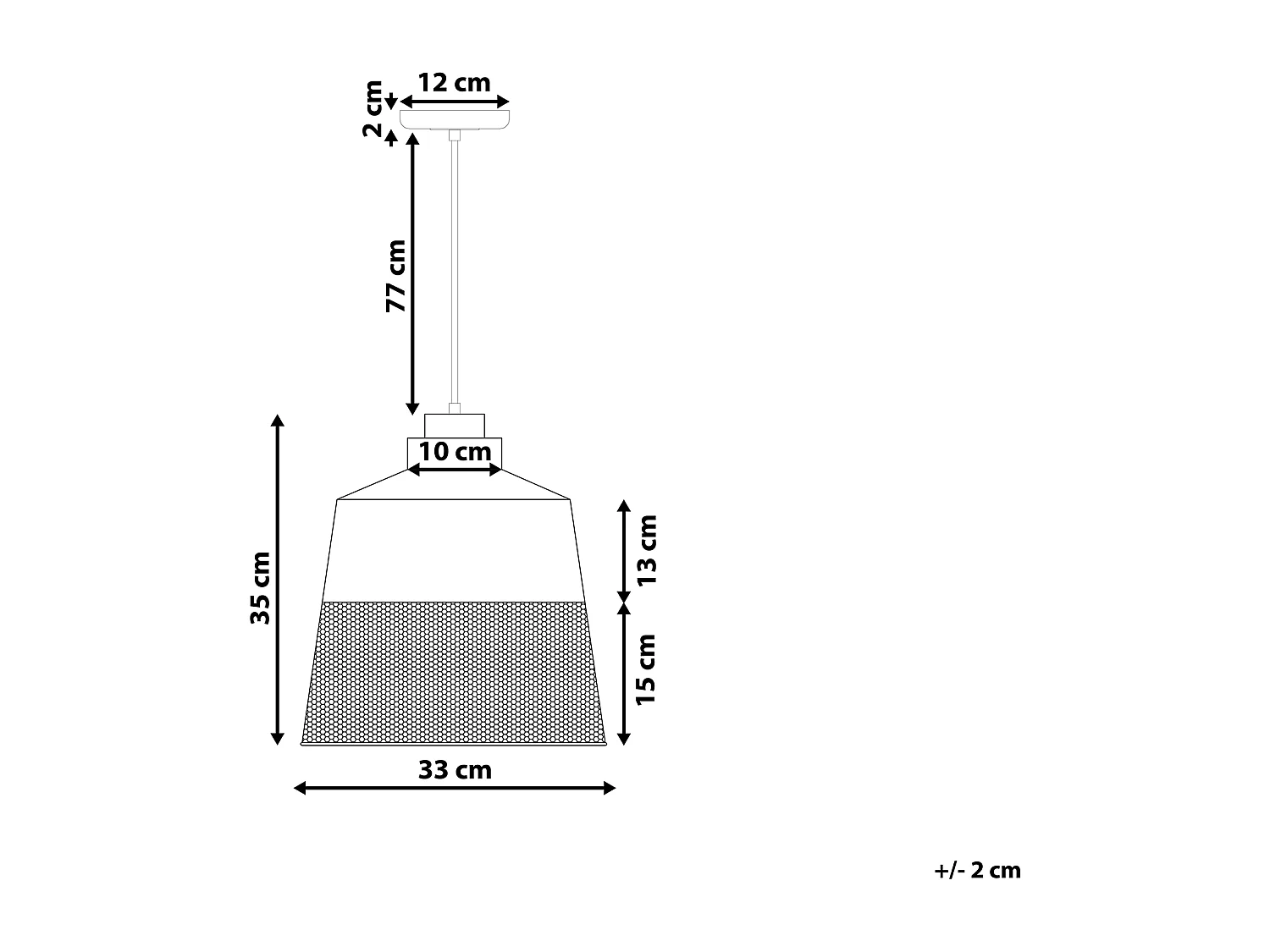 Lampa wisząca MUGA Metal Czarny