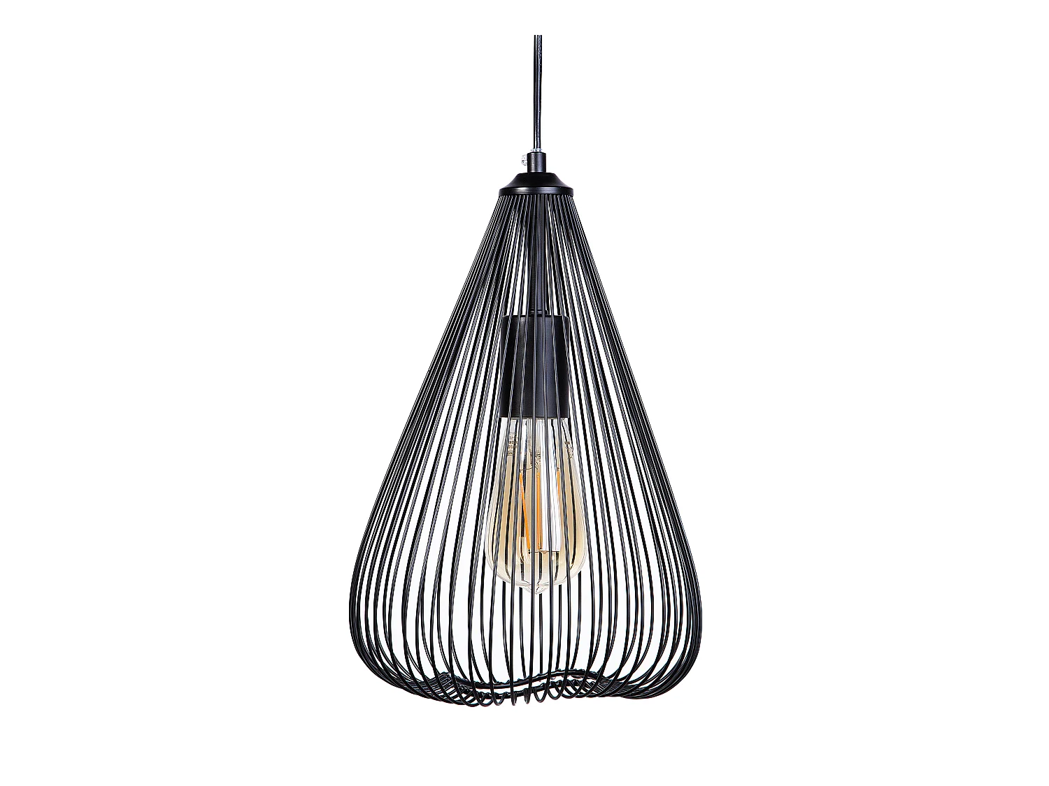 Lampe suspension CONCA Métal Noir