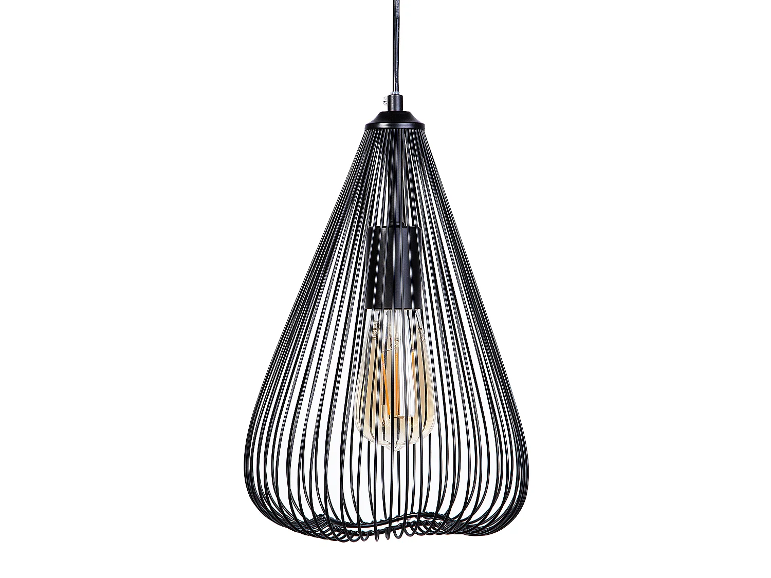 Candeeiro suspenso CONCA Metal Preto