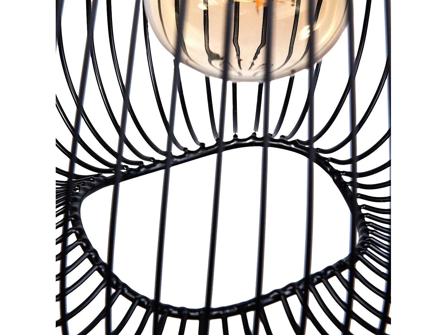 Candeeiro suspenso CONCA Metal Preto