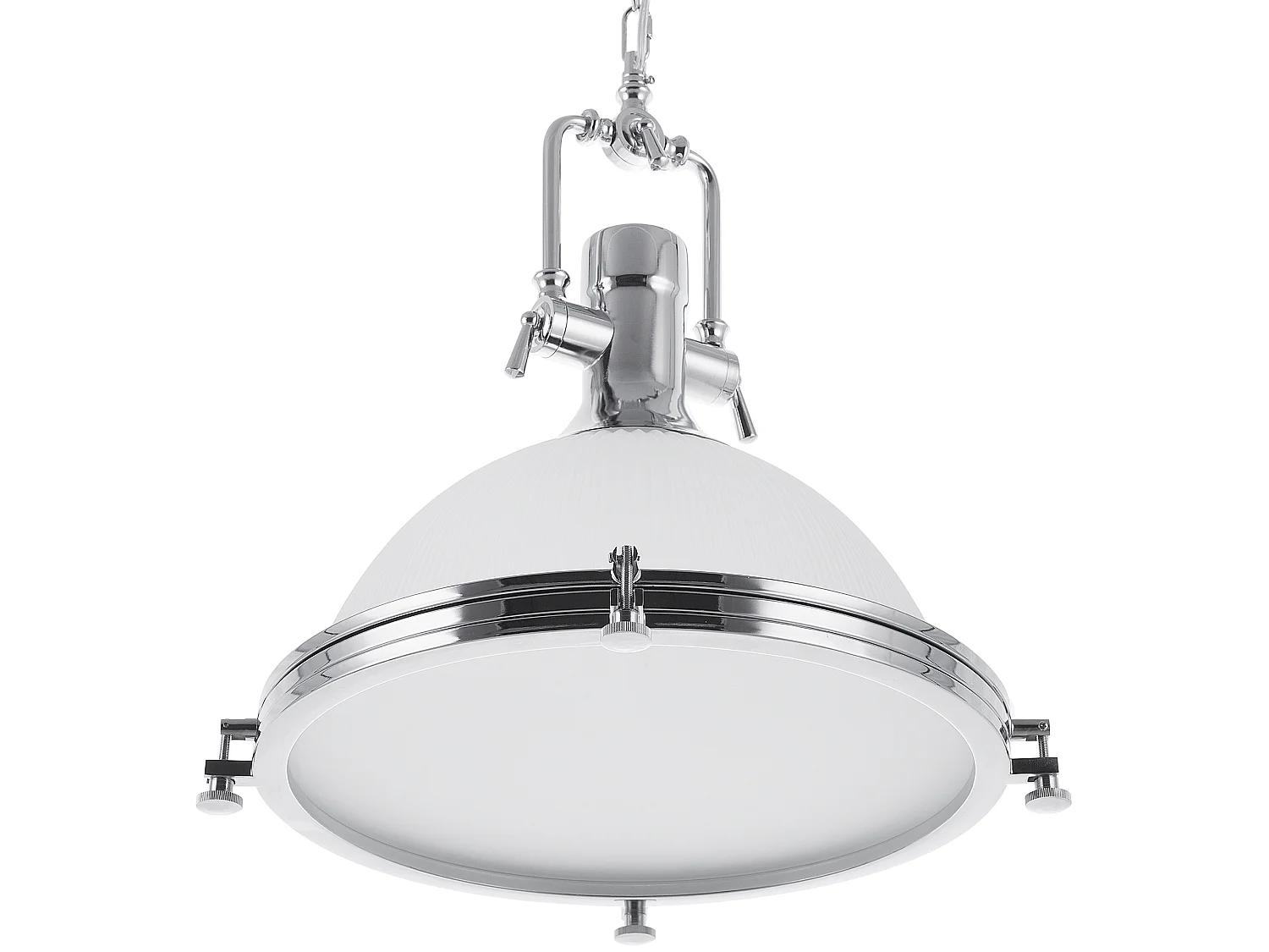 Candeeiro suspenso EBRON Vidro Branco