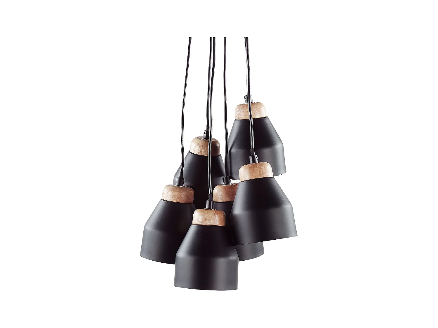 Lampe suspension CESTOS Métal Noir