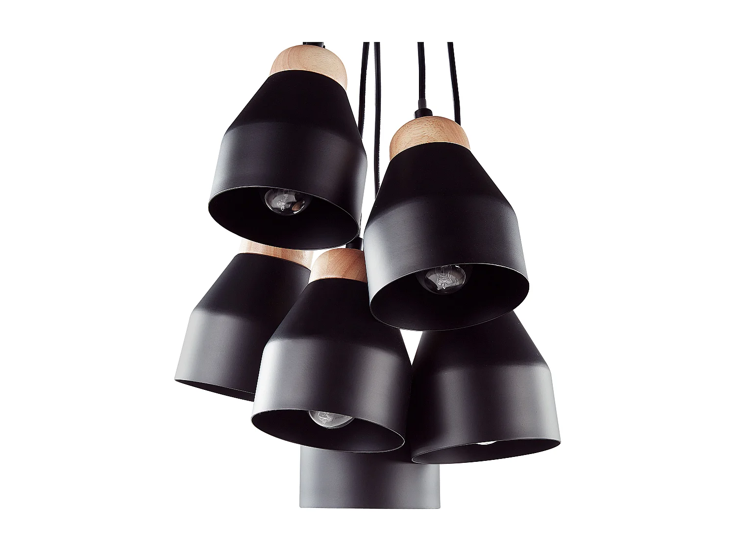 Candeeiro suspenso CESTOS Metal Preto