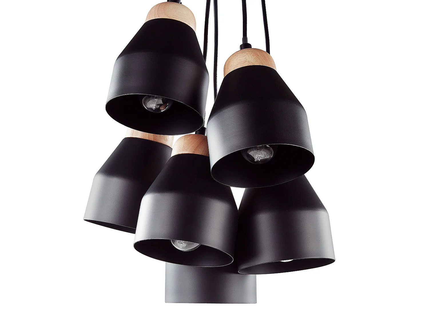 Lampadario CESTOS Metallo Nero