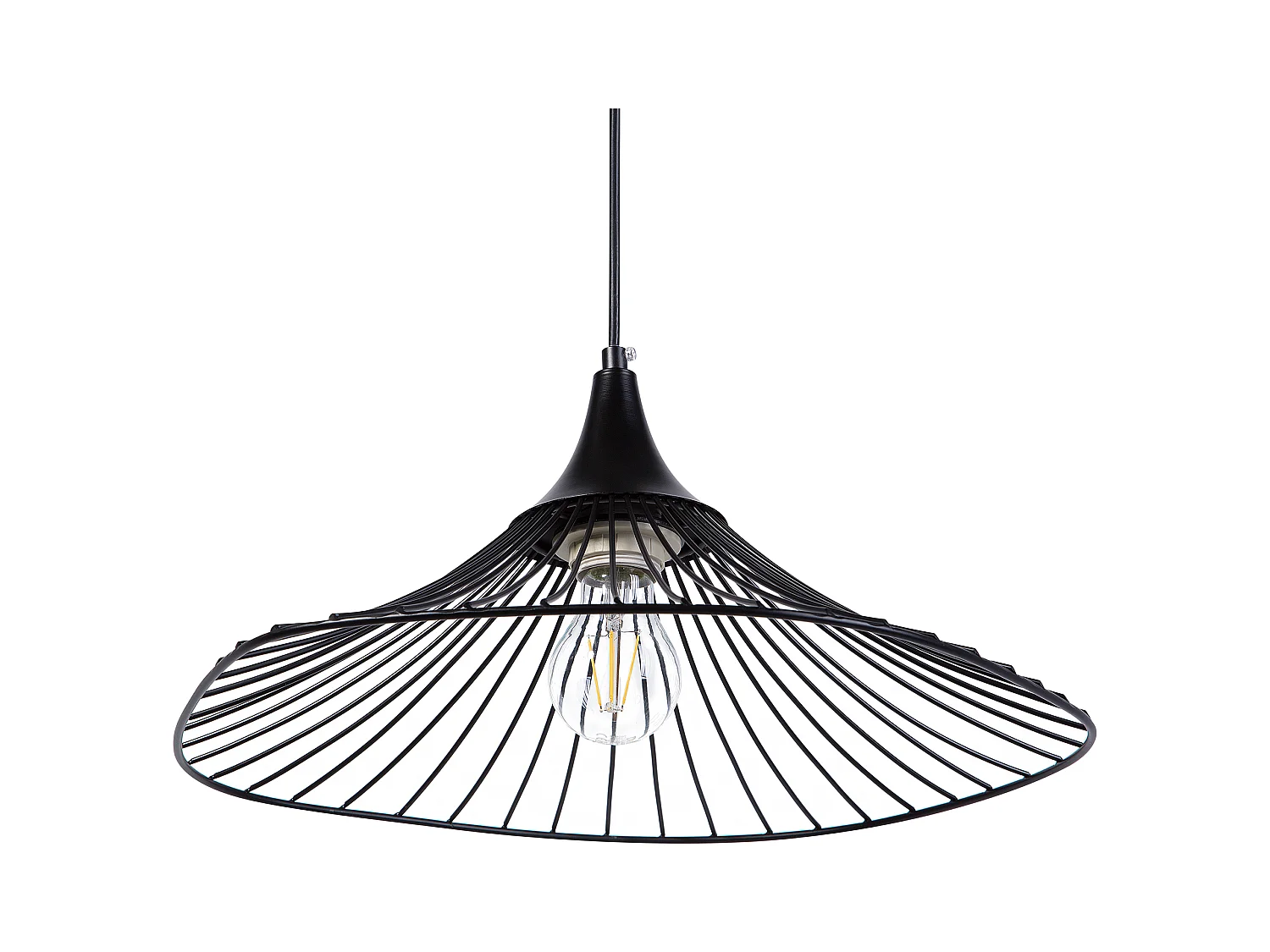 Lampe suspension MAZARO Métal Noir